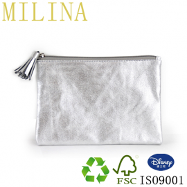Silver coated Make-up Cosmetics Storage Bags